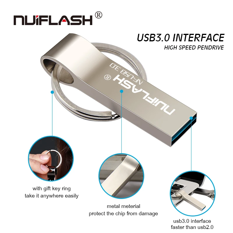USB3.0 металлическая Флешка 64 Гб карта памяти 32 Гб usb флеш-накопитель 128 Гб 64 Гб 16 Гб супер мини usb флешка 3,0