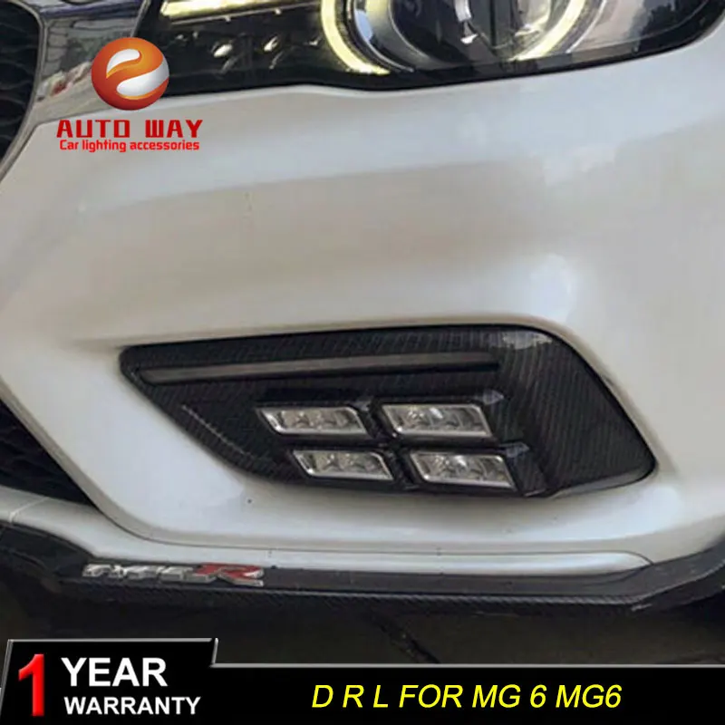 Бесплатная доставка 12В 6000 К LED DRL дневные ходовые огни чехол для MG 6 MG6 2018