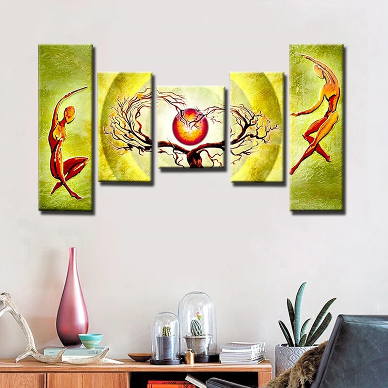 5 шт. набор для рисования на холсте без рамки | Дом и сад