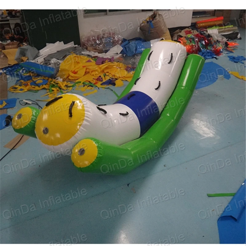 2016 хит продаж Надувная водная горка 0 9 мм ПВХ брезент seesaw для водной игры Детские