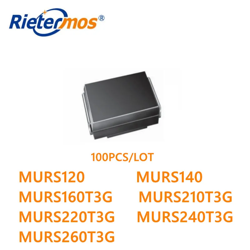 100 шт. набор из модель SMB MURS120 MURS140 MURS160T3G MURS210T3G MURS220T3G MURS240T3G MURS260T3G|smb| |