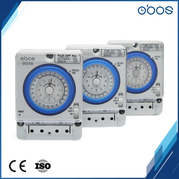 OBOS Белый Механический таймер с памятью отключения питания 96 раз в день 220 В