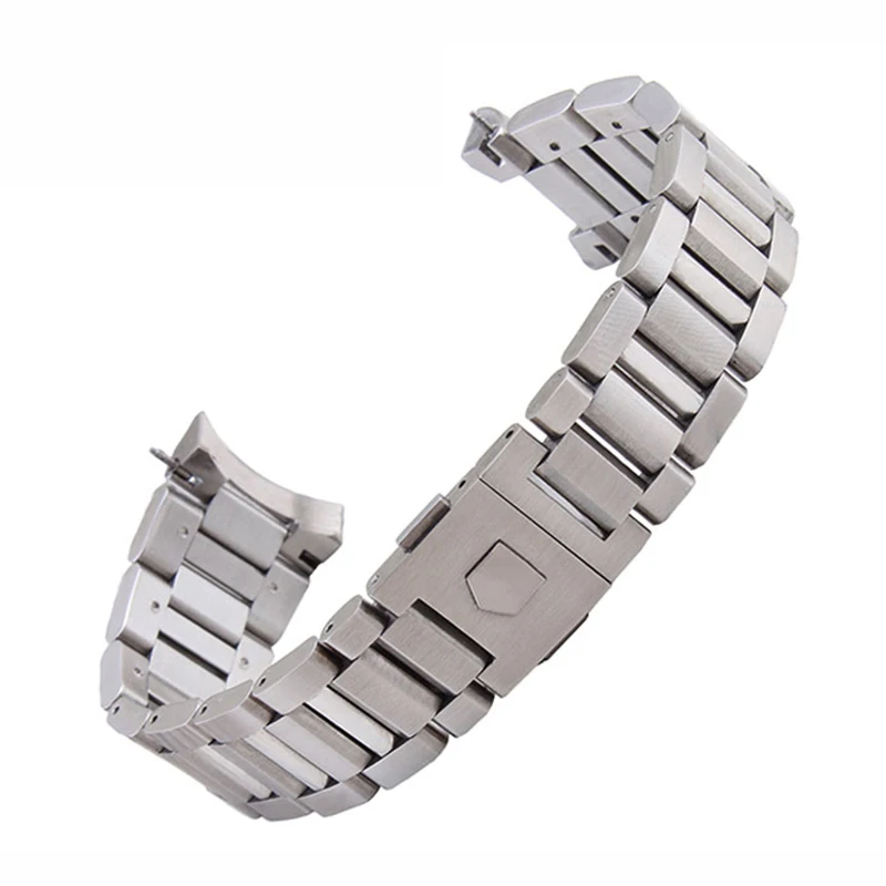 Новый 22 мм ремень из нержавеющей стали с складной пряжкой бабочкой для мужчин