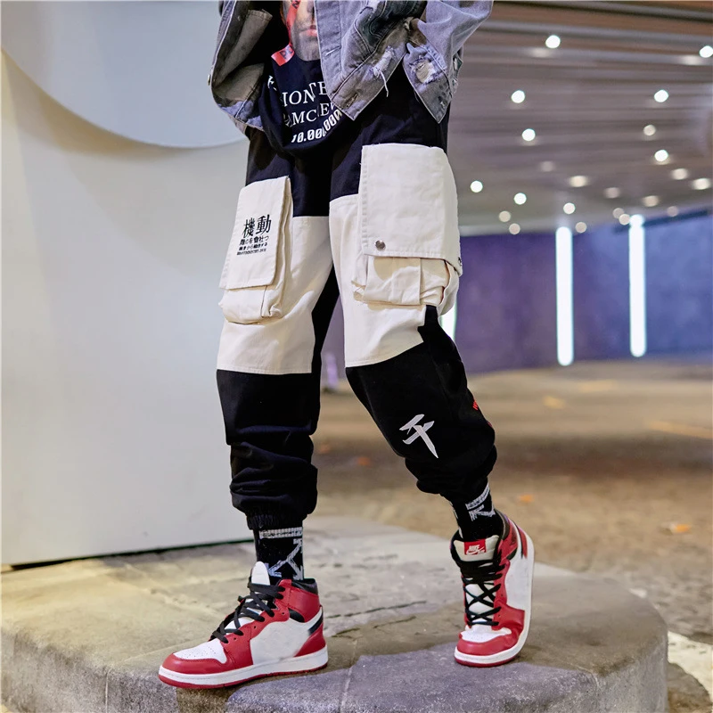 

Mens Women 2018 Spring Japan Kanji Pants Hip Hop Joggers Sweatpants Trousers Male Streetwear US Size