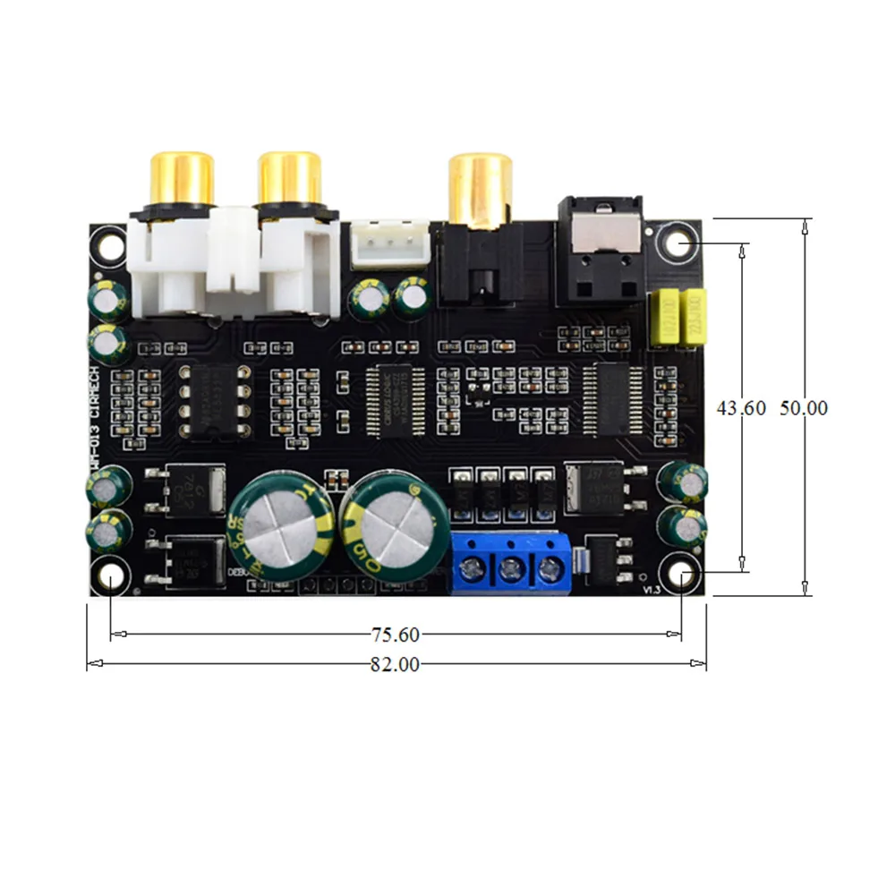 AIYIMA HIFI Fever High Fidelity CS4398 CS8416 коаксиальный Оптический аудио декодер DAC MP3 декодирующая плата DIY для усилителей мощности