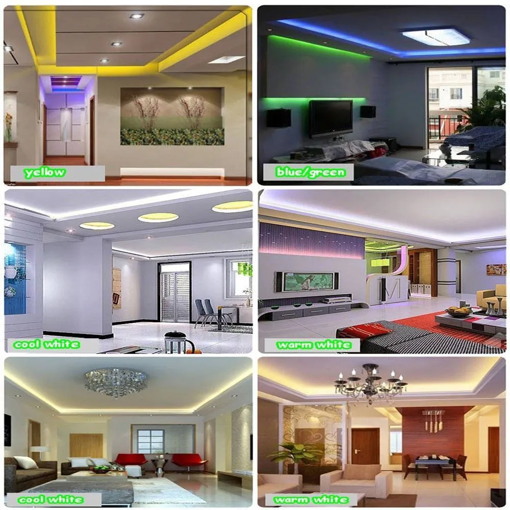 45 # светодиодный светильник 10 м 3528 SMD RGB 600 Светодиодная лента 44 Ключ ИК пульт