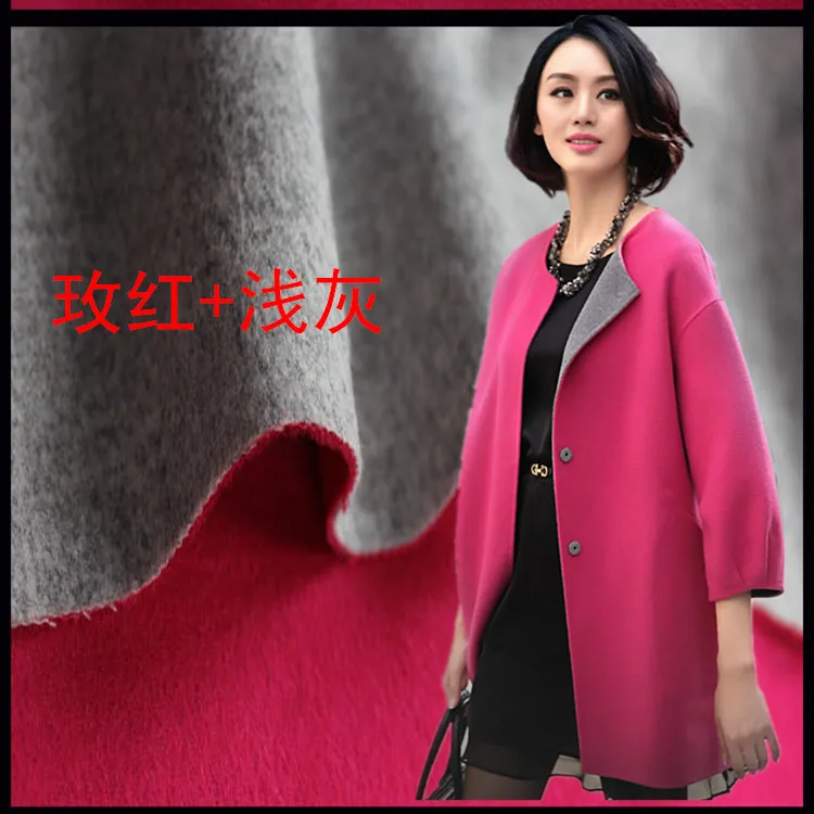 Двусторонняя двухцветная кашемировые ткани осенние и зимние кашемировая шерсть