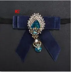 M2 Новое мужское платье броши для рубашек мужские костюмы лента бант Воротник Шпильки Свадебные Заколки Со Стразами банк с кристаллами модные украшения - Окраска металла: M2