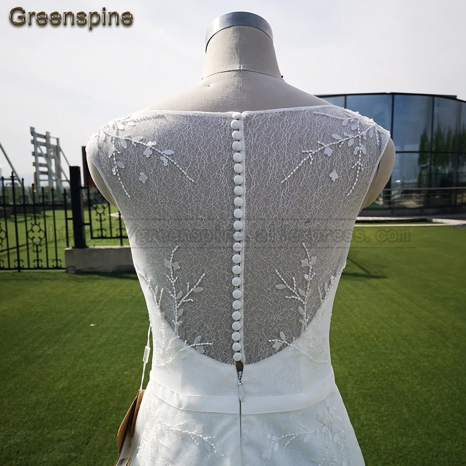 Женское свадебное платье с блестками Greenspine цвета слоновой кости расшитое