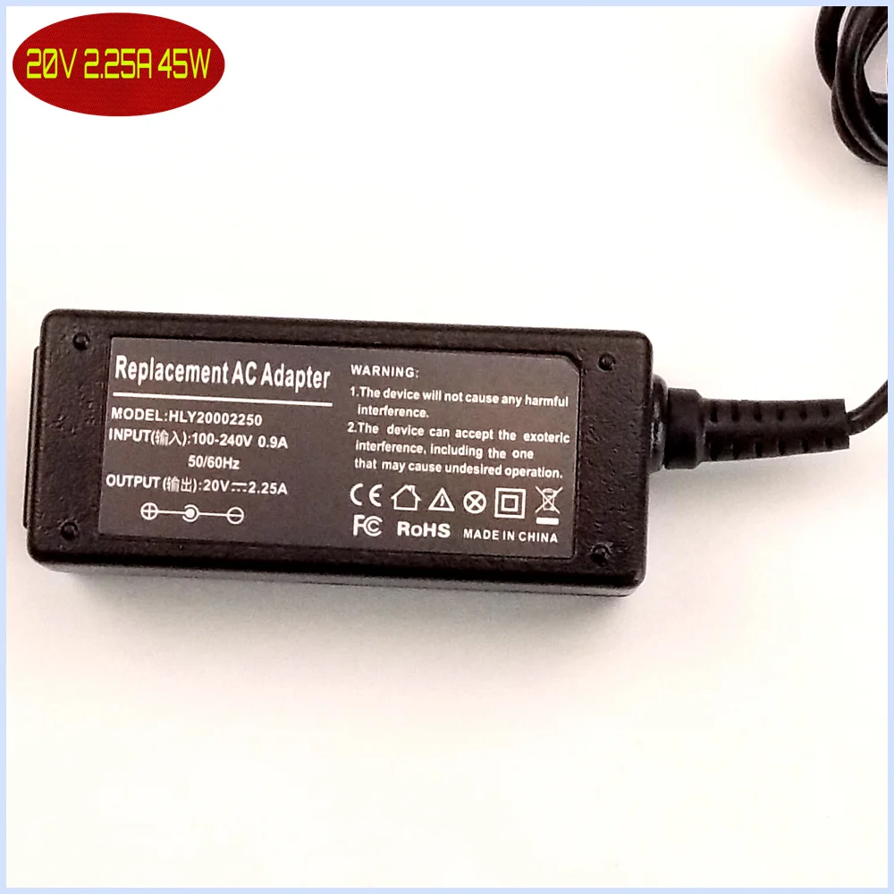 Блок питания для ноутбука Lenovo IdeaPad 100 15IBD 80QQ0060US 14IBR 14IBY 80MH000XUS 80MH000YUS 20 в 2 25 А|20v 2.25a|laptop