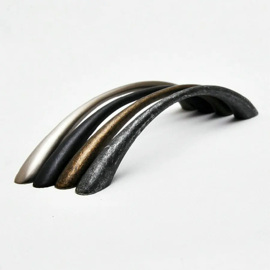 4 шт./лот тонкая ручка для мебели кольцо выдвижного ящика Заглушка цвета в