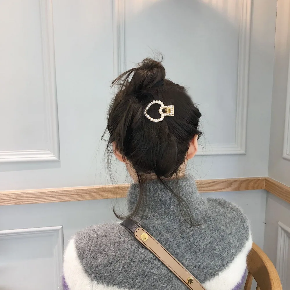 Kenica Fashion Pearl Hair Clip for Women Elegant Korean Design Snap Barrette Stick Hairpin Styling Accessories | Красота и здоровье