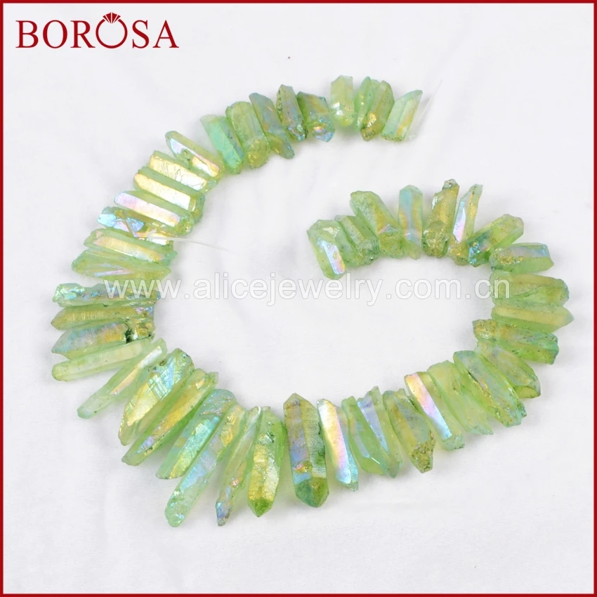 BOROSA 5 нитей окрашенного цвета кластер Aura Druzy кварцевые Кристальные Подвески для DIY