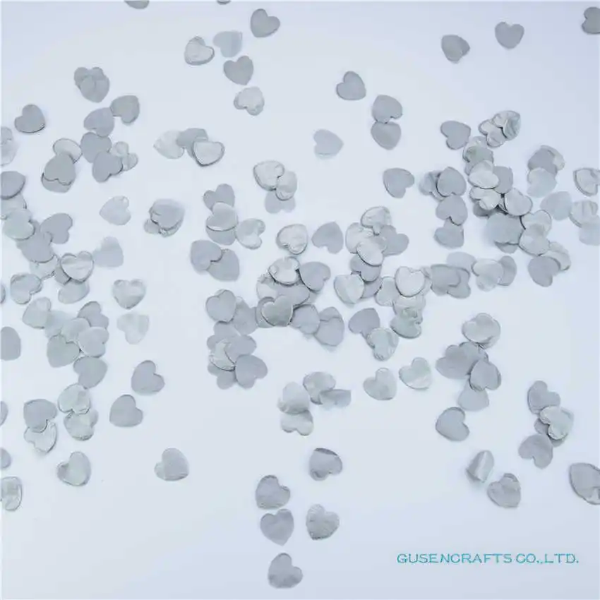 HC29 Silver 1500 шт./упак. сделай сам процесс в форме сердца охрана окружающей среды бумаги цветочные лепестки для свадьбы Вечерние Декор разброс конфетти - Цвет: HC29 Silver