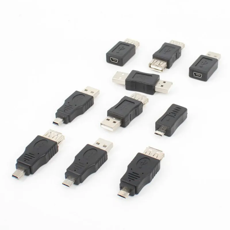 Новинка 10 шт./компл. USB OTG адаптер Коннектор 5 контактный переходник