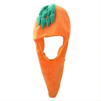 carrot food hat headgear plush toy hat stuffed toy funny cap party hat fancy dress props for kids and adult