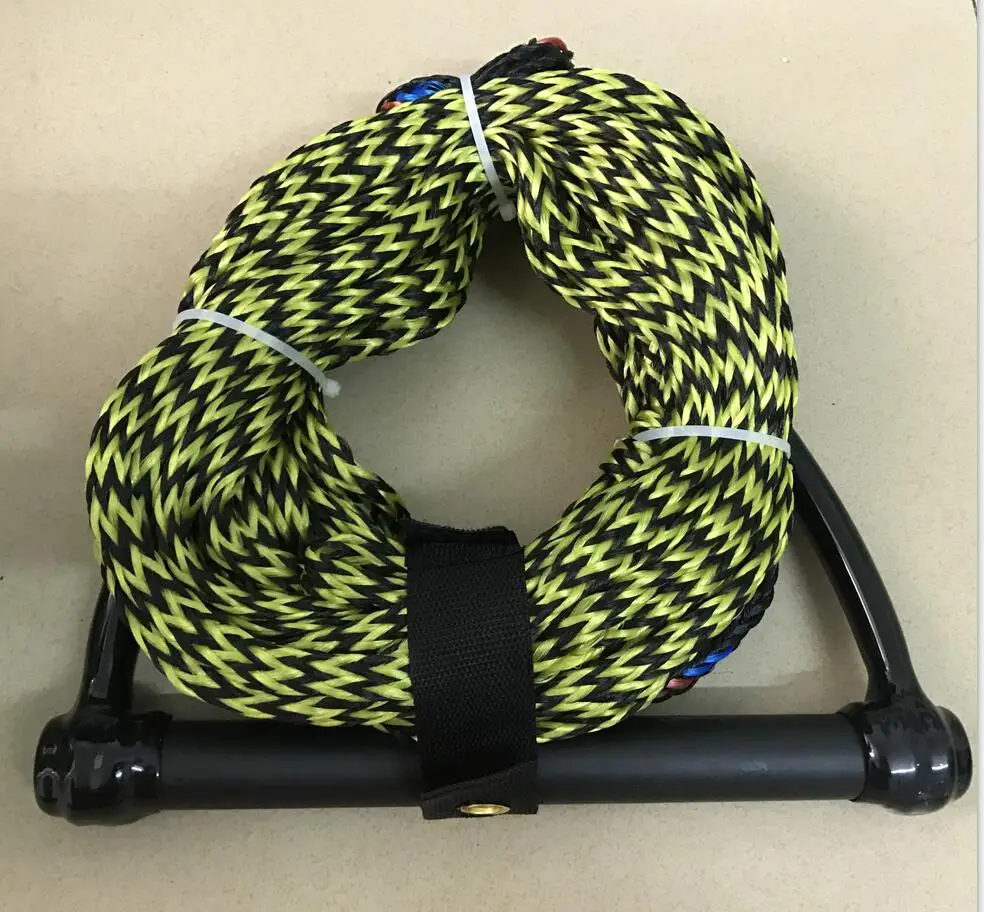 Водная Лыжная веревка, Вейкборд Kneeboard веревка для воды, лыжный поводок, ручка, прядь, Wakesurf посадочная веревка 1600lbs 750-900 дюймов Длина - Цвет: 2