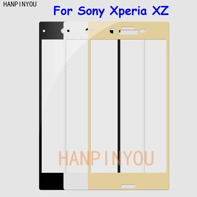 Для Sony Xperia XZ F8331 Dual 5 2 &quotПолное покрытие закаленное стекло Защита для экрана