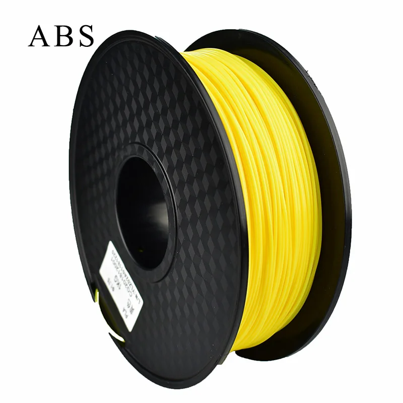 ABS yellow 3d Принтер ABS/PTEG/PLA Филамент 1,75 мм измерительная точность+/-0,02 мм 1 кг 343 м 2.2LBS 3D Печатный Материал Пластик для RepRap - Цвет: ABS yellow