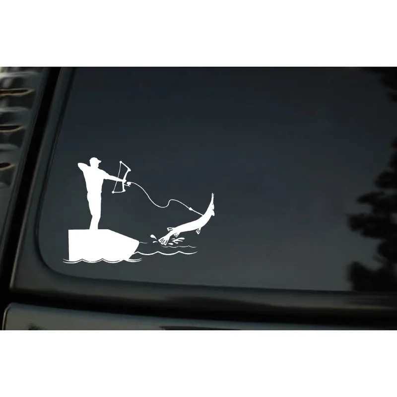 YJZT 14 см * 9 6 Bowfishing модная Высококачественная виниловая Автомобильная наклейка