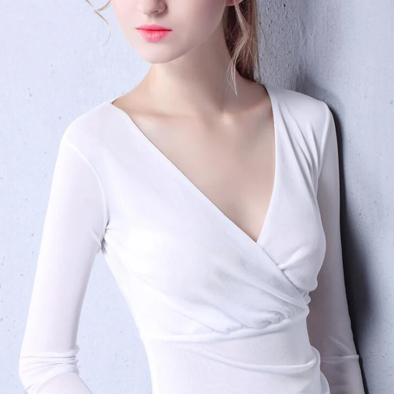 Блузка женская короткая с V образным вырезом 2018|poleras de mujer|fashion t shirt woment women |