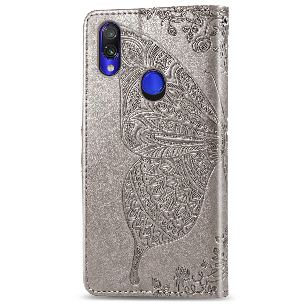 ZIHFONE для Xiaomi Redmi 7 Чехол кожаный флип противоударный Note Pro кошелек цветы чехол