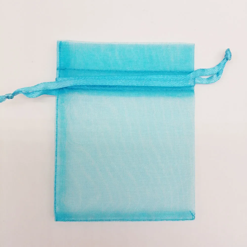 Lake Blue 1000pcs 7x9cm Diy Jewelry Bag Gift Bag Women Drawstring Organza Gift Bags For Wedding/Christmas/Jewelry Display Packaging Bags - Цвет: Lake Blue