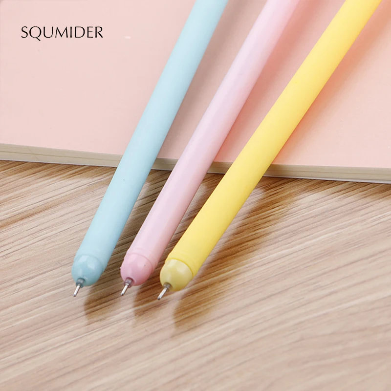 SQUMIDER 0 5 мм 2 шт. 3 цвета Творческий Кофе кролик гелевая ручка Kawaii мягкий