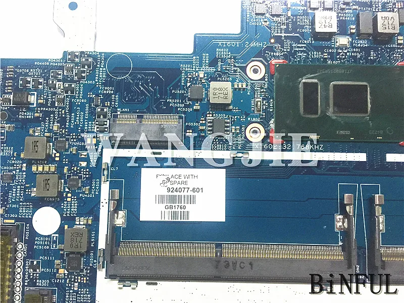 Для hp павильон X360 15T-BR000 Материнская плата ноутбука 924077-601 i5-7200U полностью протестирована