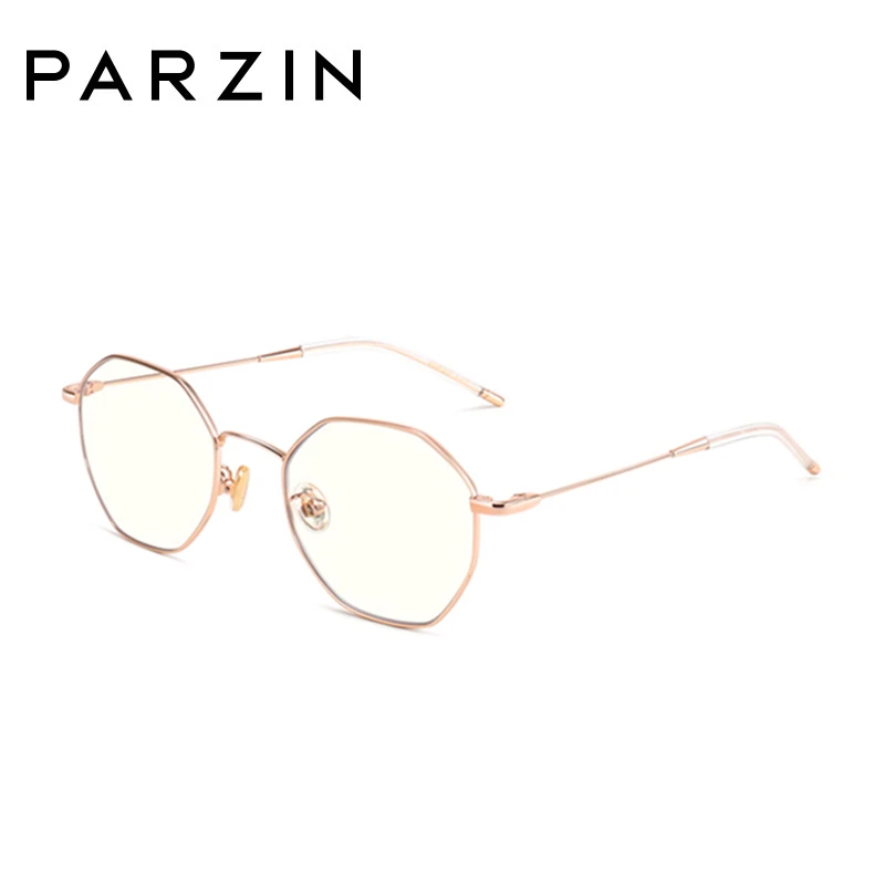 

PARZIN Computer Glasses Women Men Alloy Polygon Glasses For Computer Blue Light Blocking Glasses Eyewear Accessories 15738