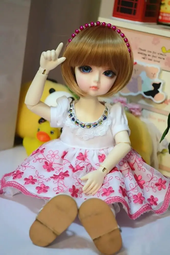 

[wamami] Pink Flower Vine Shirt/Clothes/Dress/Suit/Outfit 1/4 MSD 1/6 SD DZBJD Dollfie