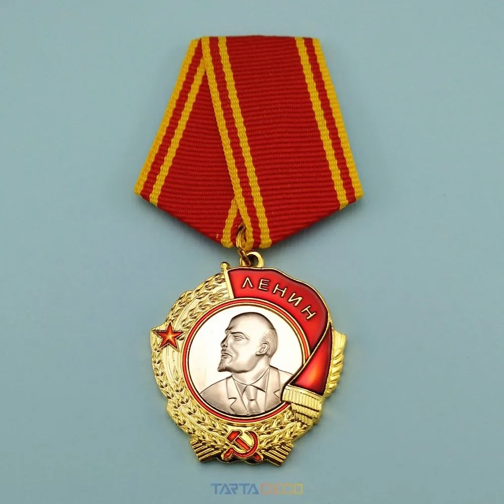 Советский Ленинский Орден Красного баннерного значка CCCP военная медаль СССР с
