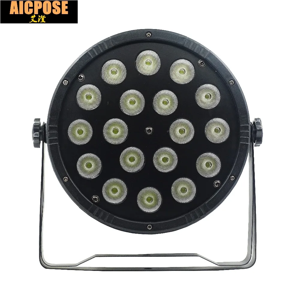 18 шт. 12 Вт Светодиодная лампа с бусинами 18x12 led Par огни RGBW 4в1 плоский par dmx512
