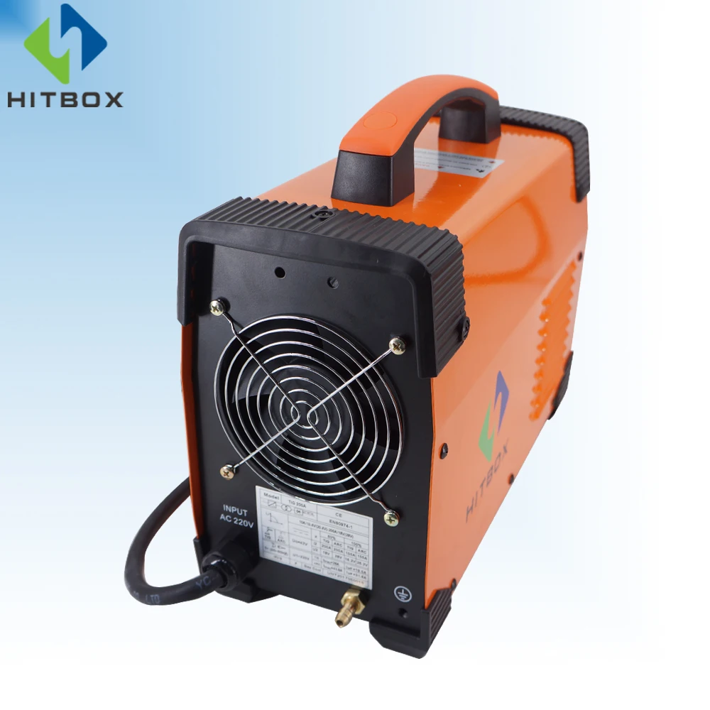 HITBOX Tig сварочный аппарат TIG200A 110 V/220 V TIG MMA функция 200A DC 2T 4T Tig сварочный аппарат для нержавеющей стали из углеродистой стали
