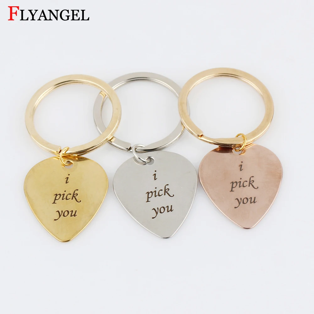Креативный кулон в форме гитары &quoti pick you&quot брелок для влюбленных ювелирные