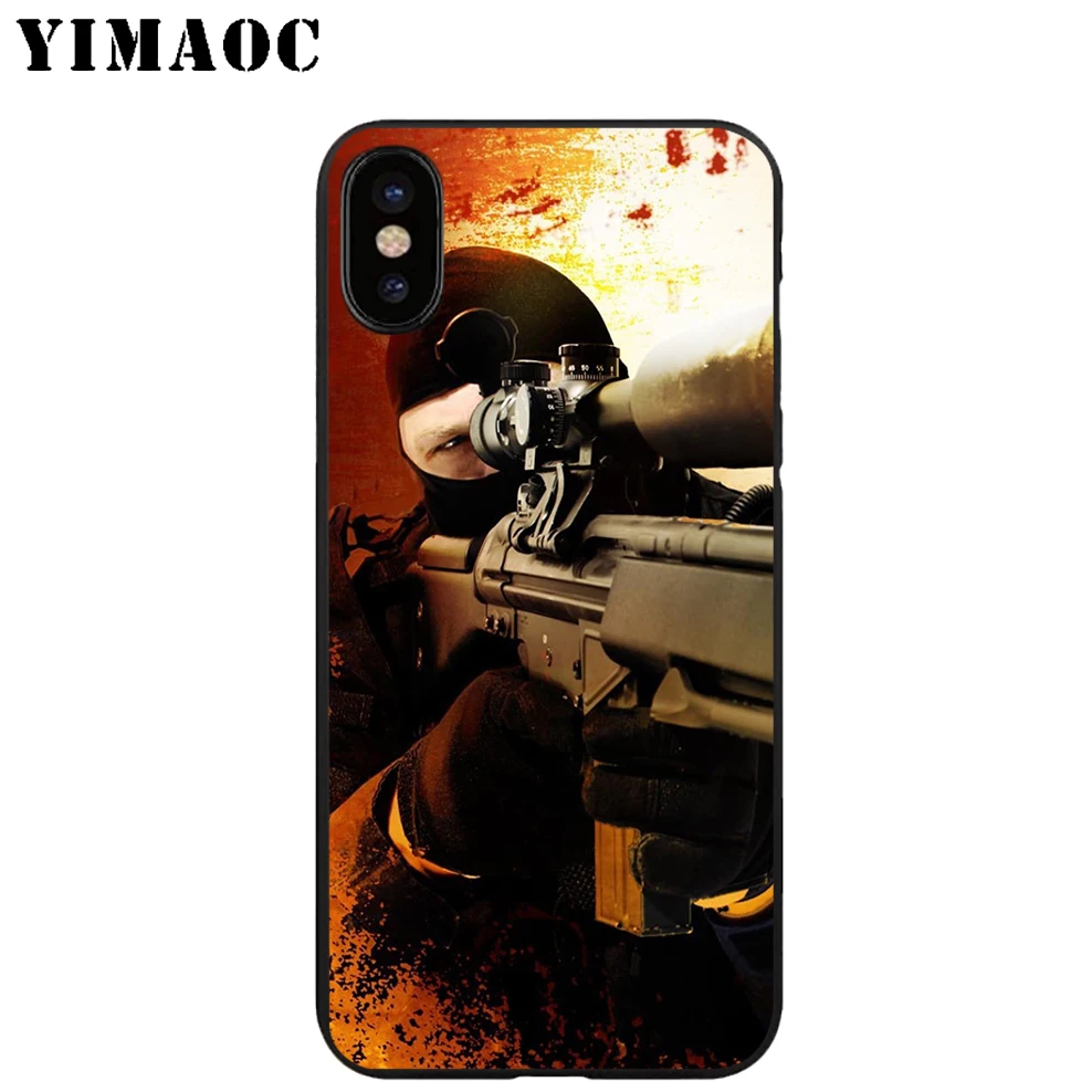 YIMAOC Cs Go логотип мягкий ТПУ Черный силиконовый чехол для iPhone X или 10 8 7 6 6S Plus 5 5S SE Xr Xs