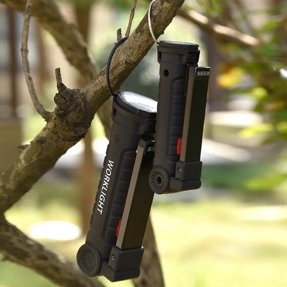 LumiParty Портативный Яркий COB светодиодный светильник s USB зарядка магнитная лампа
