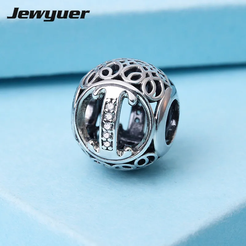 Буквы Алфавита коллекции &quotя&quot Подвески 925 серебро fine jewelry fit браслетом ожерелье