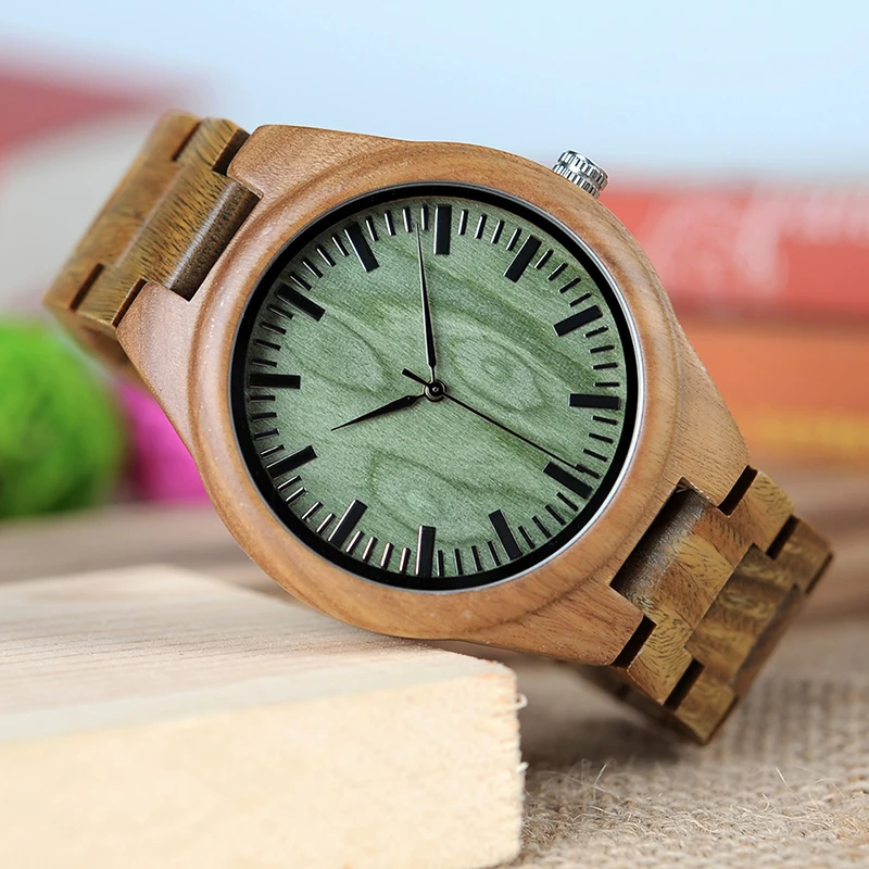 BOBO BIRD WG19 мужские роскошные брендовые зеленые часы из сандалового дерева
