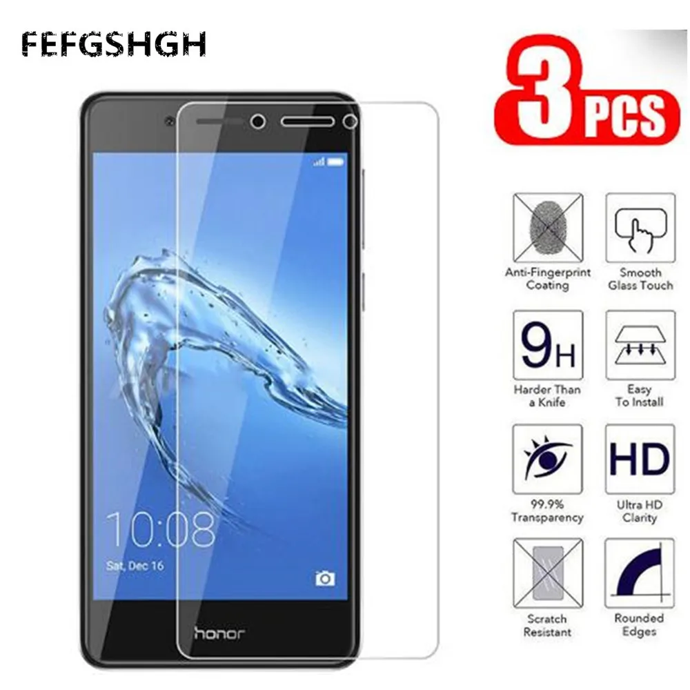 Закаленное стекло 2.5D для Huawei Nova Smart Защитное экрана honor 6C DIG-L21HN 3 шт./лот | Мобильные