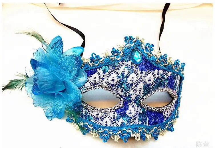 Боковые цветы принцесса маскарадные маски маска для вечерние модная женская на