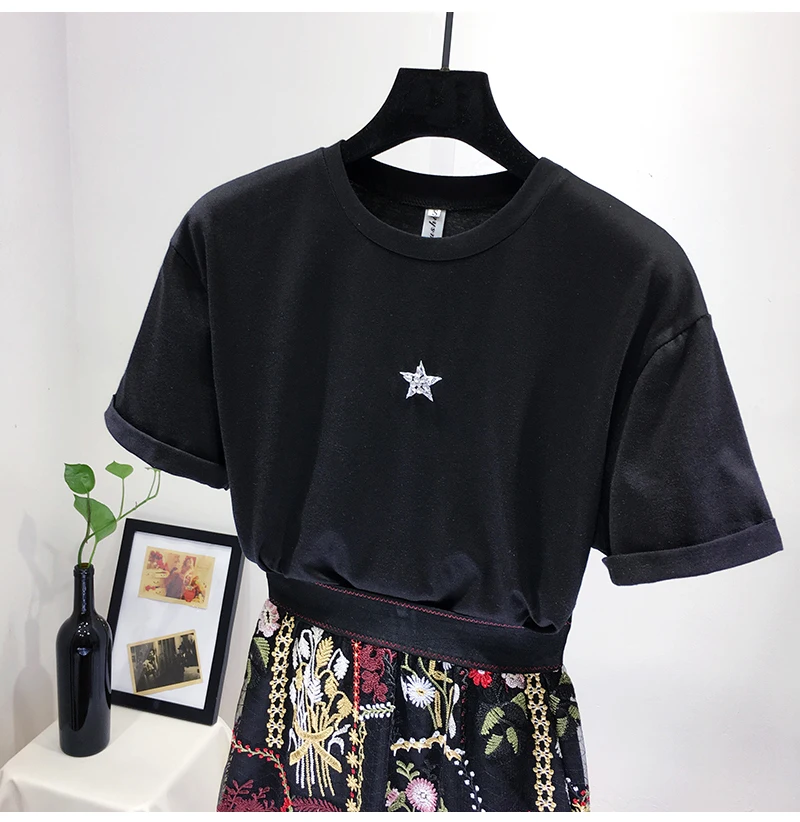 Женский летний комплект из 2 предметов облегающая сетчатая юбка с эластичной