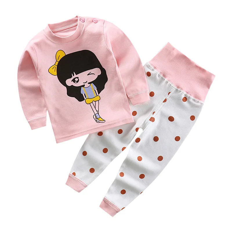 Autumn New Children's High Waist and Belly - Protecting Pants Suit Infant Baby Cotton Clothing | Детская одежда и обувь