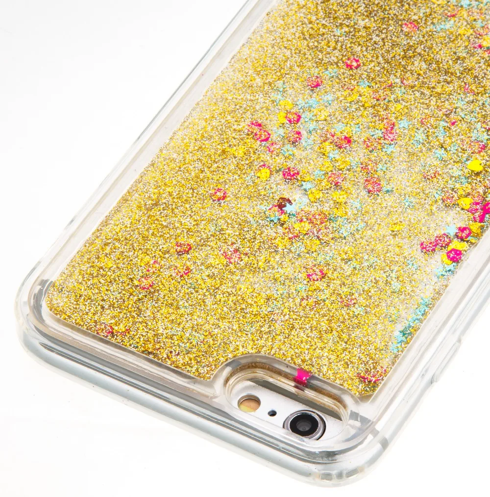 Himtop крышка для iPhone 6s 7 8 X Силиконовый чехол мягкий 6 плюс жидкость песок Телефон
