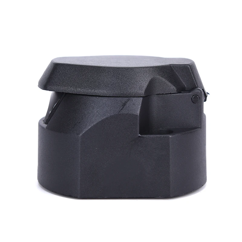 7 контактов круглая розетка прицепа европейского стандарта черные матовые