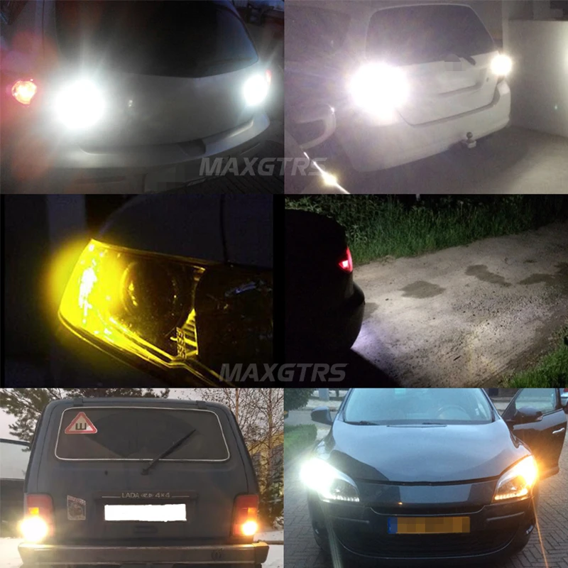2x T20 7440 7440NA W21W 3030 светодиодный DRL обратный светильник Обратный фонарь стоп-сигнал сигнальная Поворотная лампа светильник белый желтый красный