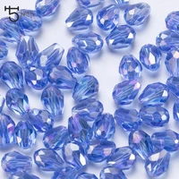 812mm austria faceted teardrop crystal beads diy accessories for jewelry making loose briolette glass beads z806