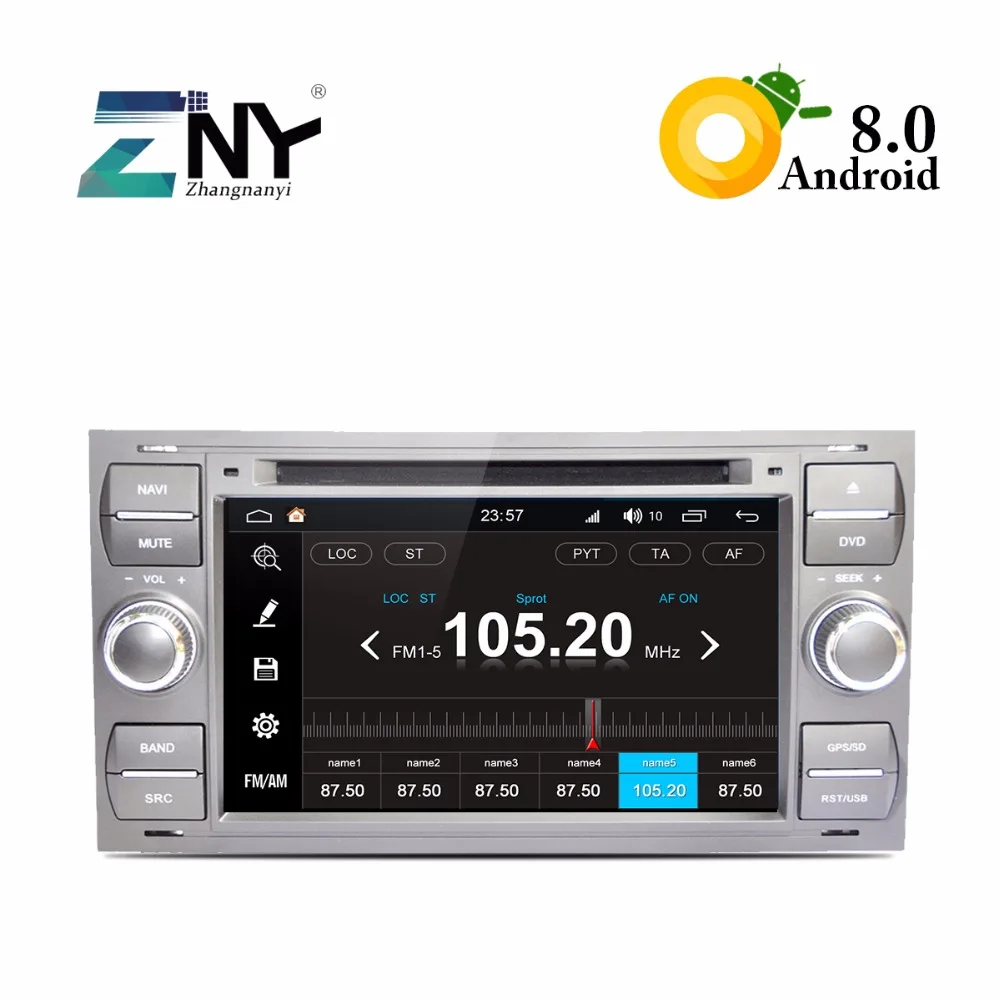 Android 8.0 Auto Radio Car DVD For FOCUS C-MAX FIESTA FUSION GALAXY TRANSIT KUGA 7&quot RDS FM Audio Video GPS Navigation Stereo |