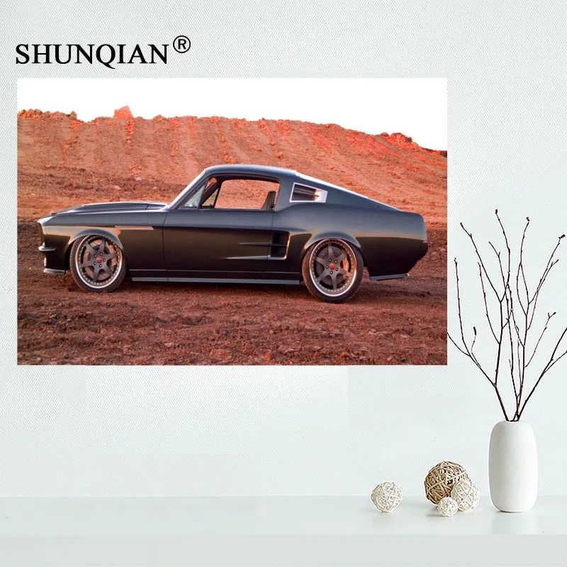 P0482 пользовательские DODGE CHALLENGER тюнинг пустыня Авто Холст плакат Большой 40x60 см