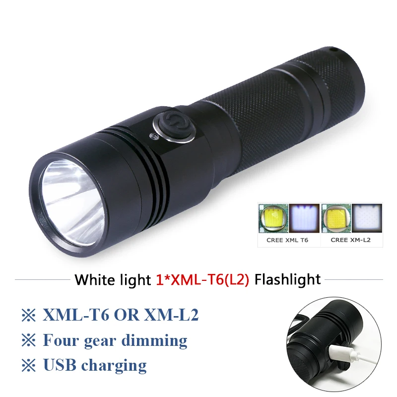 Портативный освещение linterna usb penlight cree xml t6 l2 светодио дный водонепроницаемый